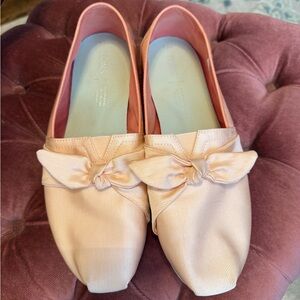 TOMS Women's Alpargata Pink Bow Shoes